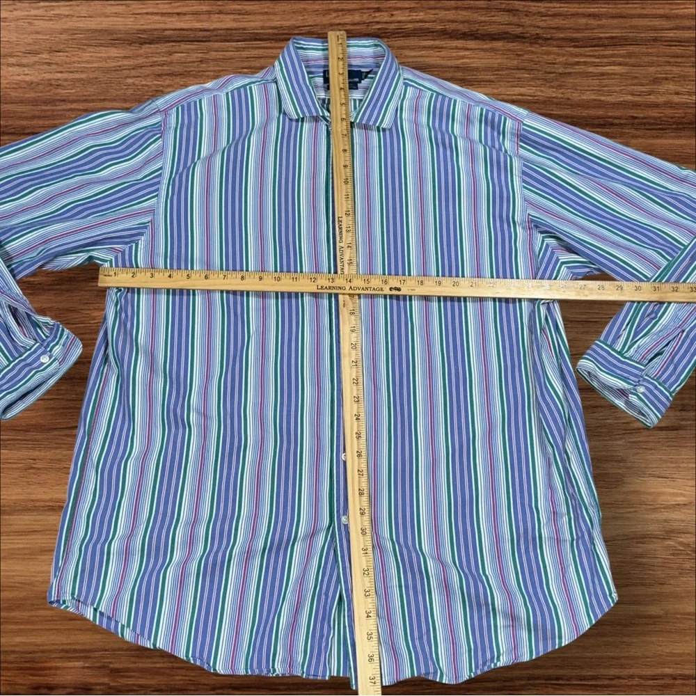 Polo Ralph Lauren‎ Westerton Custom Fit Veritcal Striped Long Sleeve Mens 2XLT